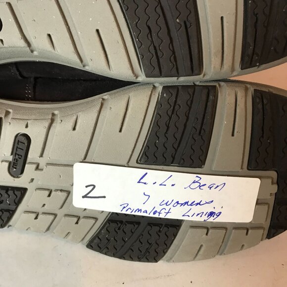 L.L. Bean Womens 7 Brown Suede Ankle Boots Winter Insulated Primaloft - Picture 8 of 8